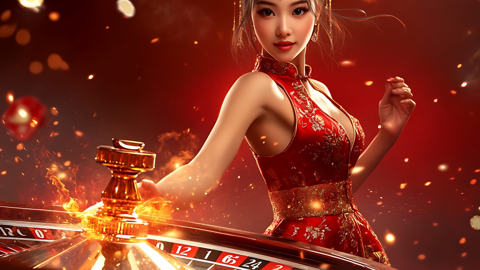 dynamic-asian-girl-casino-with-fiery-roulette-wheel