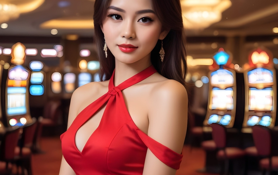 woman-red-dress-is-posing-photo